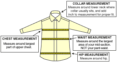 Becks Shirts - Measurement Body section